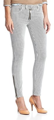 TEXTILE Elizabeth and James Women's Cooper Jean in Black/White Stripe
