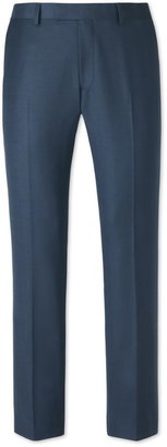 Charles Tyrwhitt Airforce Blue birdseye Yorkshire worsted slim fit luxury suit trouser