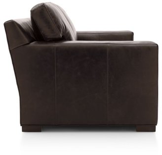 Crate & Barrel Axis Leather 3-Seat Queen Sleeper Sofa