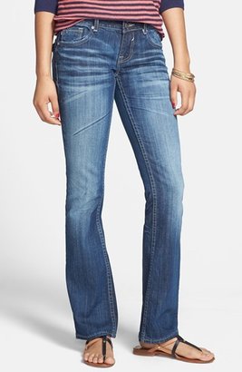 Vigoss 'New York' Flap Pocket Bootcut Jeans (Medium) (Juniors)
