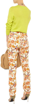 Suno Floral-print woven pants