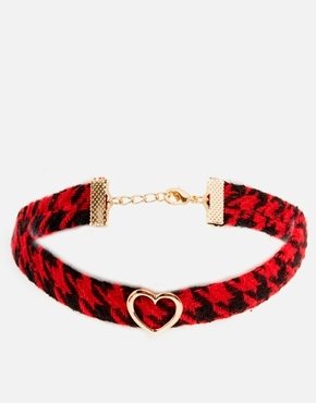 ASOS Houndstooth Choker Necklace