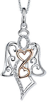 Angel Heart FINE JEWELRY Love Grows Sterling Silver Pendant Necklace