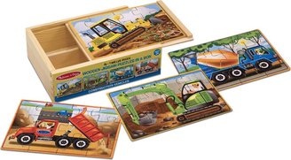 Melissa & Doug Kids Puzzle, Construction Vehicles Jigsaw Puzzles in a Box