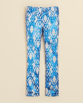 7 For All Mankind Girls' The Skinny Geometric Print Jeans - Sizes 7-14