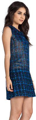 Anna Sui RUNWAY Pop Tweed and Textured Linen Dress