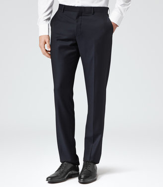 Reiss Daniel T CONTEMPORARY FORMAL TROUSERS NAVY