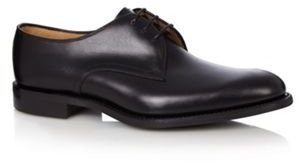 Loake Black leather rubber sole shoes