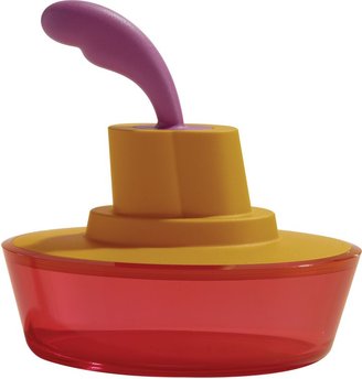 Alessi Ship Shape Container with Spreader, Orange