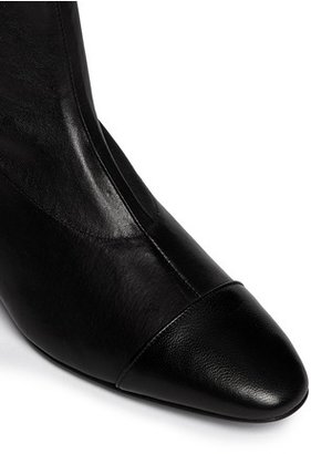 Nobrand Cofre' metal heel leather ankle boots
