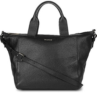 Whistles Jenny zip-top leather tote