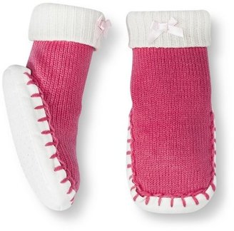 Circo Newborn Toddler Girls' Bow Slipper Sock - Pink