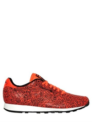Reebok Leather Keith Haring Running Sneakers