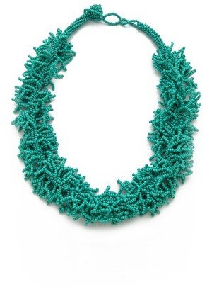 Kenneth Jay Lane Beaded Coral Necklace