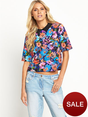 South Collared Crepe Printed Top