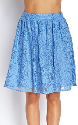 Forever 21 Contemporary Lace A-Line Skirt