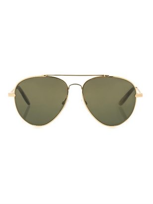 Bottega Veneta Etched intrecciato aviator-style sunglasses
