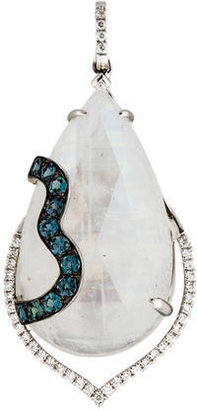 Labradorite, Alexandrite and Diamond Pendant