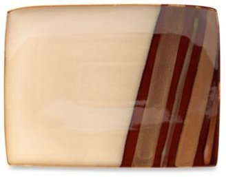 Sango Avanti Large Rectangular Serving Platter in Brown