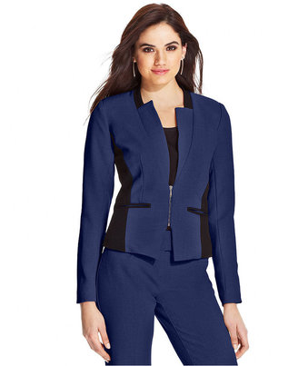 XOXO Colorblocked Fitted Blazer