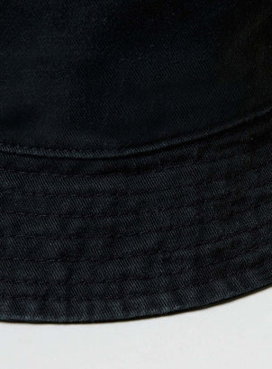 Topman Black Plain Wash Bucket Hat