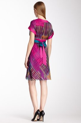 Catherine Malandrino Christie Multicolor Printed Silk Blend Dress