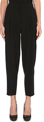Emilio Pucci Pleat-detail tapered stretch-wool trousers
