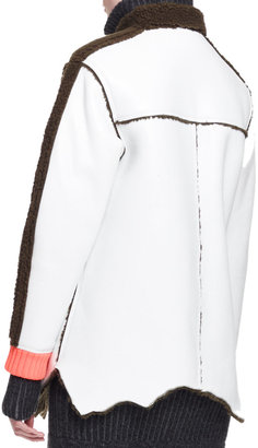 Alexander Wang Long-Sleeve Fitted Track Dress