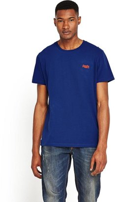 Superdry Mens Orange Label Vintage EMB T-shirt - Royal