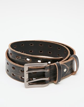 ASOS Leather Jeans Belt with Perforation