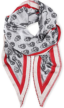 Alexander McQueen Skull triangle scarf