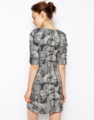 Antipodium Garamond Dress in Chatroom Print