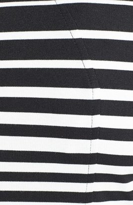 Donna Ricco Stripe Ponte Knit Sheath Dress (Plus Size)