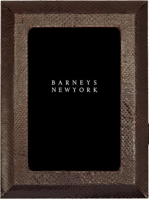 Barneys New York 4" x 6" Snakeskin Frame