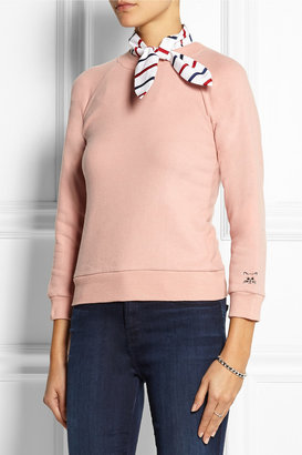 Finds + Wanderclad contrast-collar cotton-jersey sweatshirt
