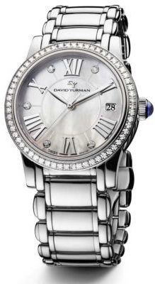 David Yurman Classic 34MM Stainless Steel Quartz Watch with Diamonds