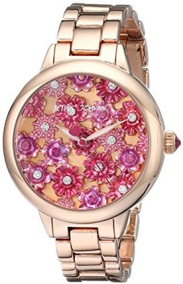 Betsey Johnson Women's BJ00443-02 Analog Display Quartz Rose Gold Watch