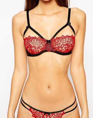 ASOS Millie Corded Lace Caged Underwired Bra
