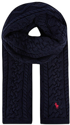 Ralph Lauren Aran cable knit scarf