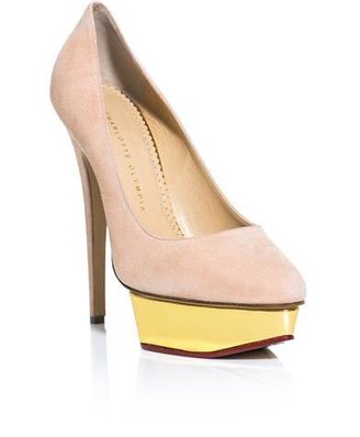 Charlotte Olympia Cindy suede pumps