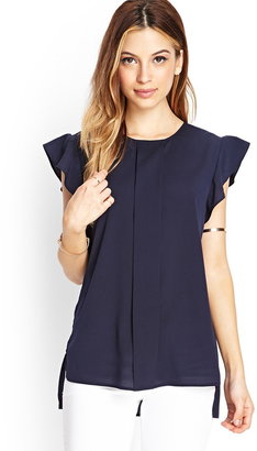 Forever 21 Pleated Woven Blouse