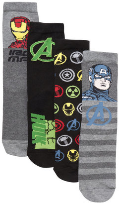 Marvel Avengers Assemble 4 Pair Pack of Socks
