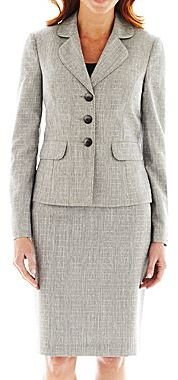 Le Suit Lesuit 3-Button Skirt Suit