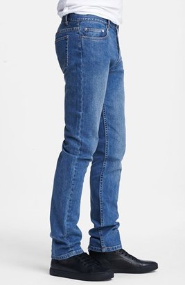 A.P.C. 'New Standard' Slim Straight Leg Selvedge Jeans (Denim Blue)