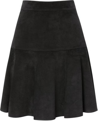 Proenza Schouler Black suede skirt