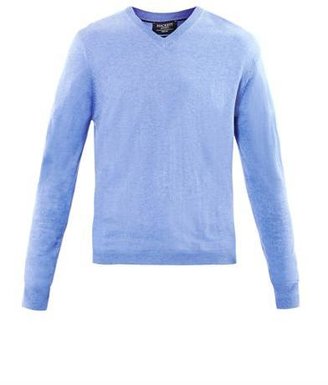 Hackett V-neck silk-blend sweater