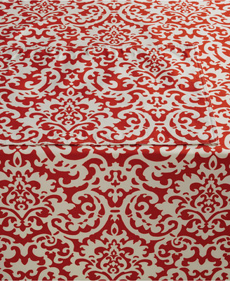 Waverly Duncan Coral 60" x 84" Indoor/Outdoor Tablecloth with Zipper and Umbrella Hole