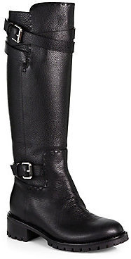 Fendi Leather Knee-High Boots
