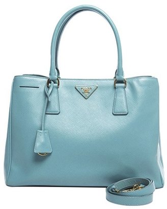 Prada Pre-Owned Anice Blue Saffiano Lux Small Tote Bag