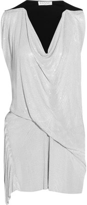 Vionnet Draped chainmail and jersey top